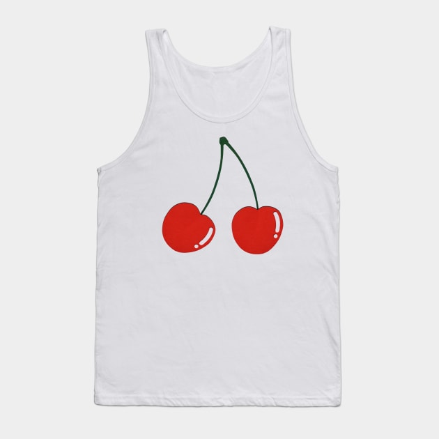 Cherries Tank Top by Rosi Feist